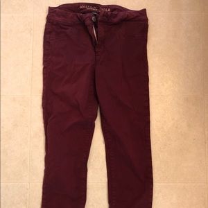 American Eagle maroon pants